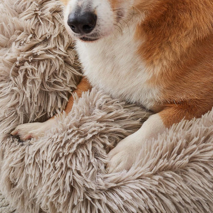 Kalmerende Pluizige Ronde Hondenbed